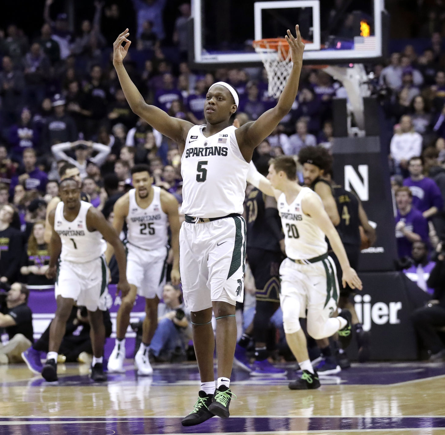 Michigan State Northwestern Basketball